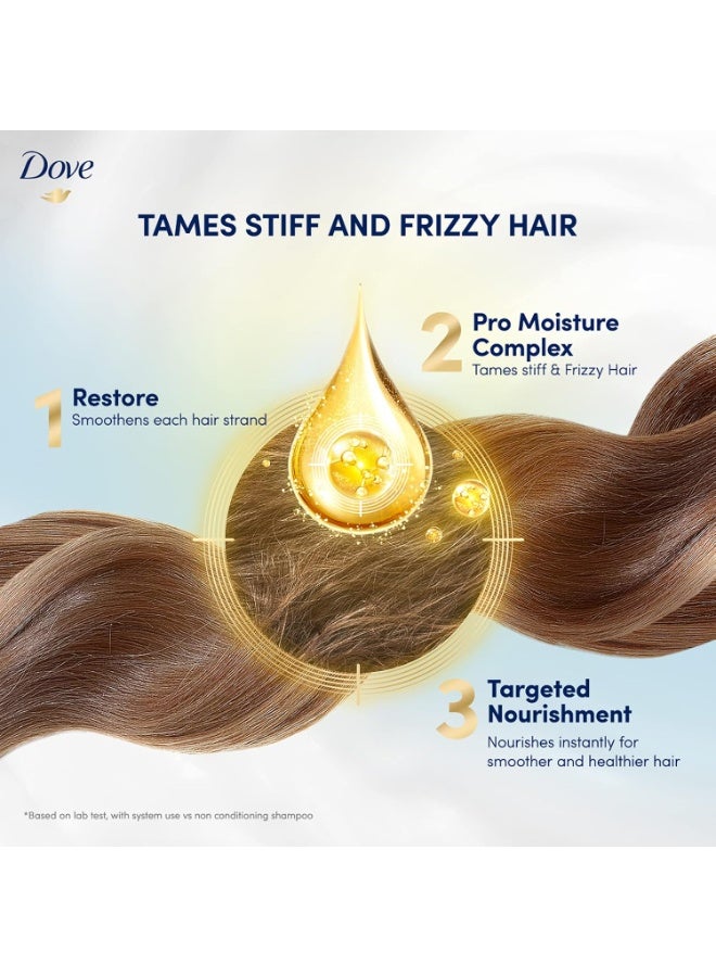 Dove hair Shampoo 680ml (STRAIGHT & SILKY) - Image 2